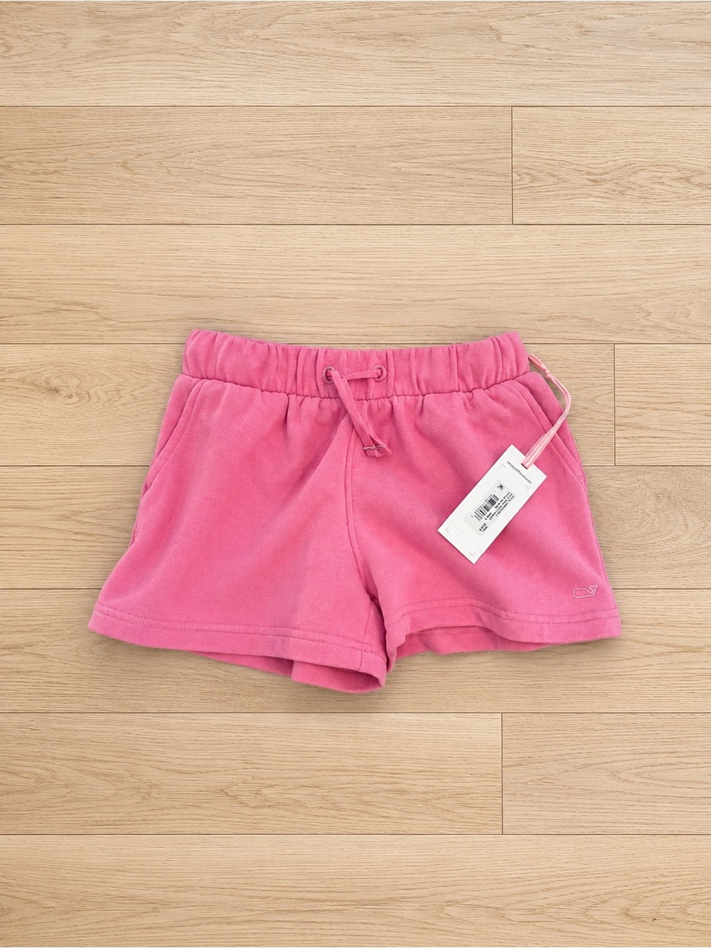 Vineyard Vines Girls Pink Terry Drawstring Shorts